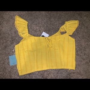 Forever 21 Sunny Spot yellow crop